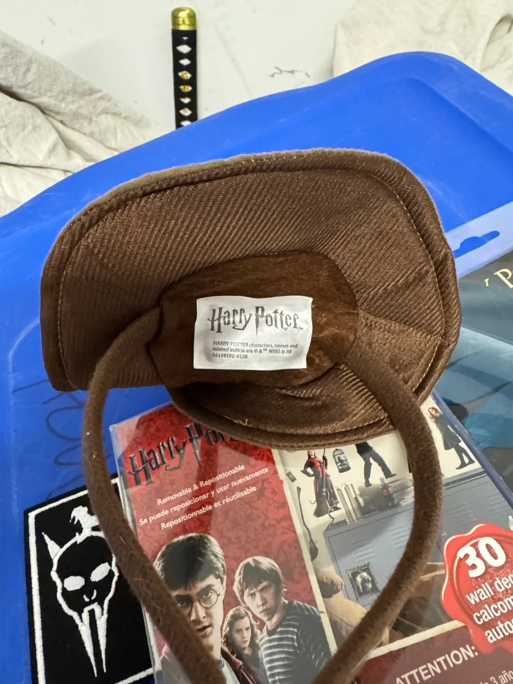 Harry Potter Collector’s Bundle - Sorting Hat, Cursed Child Pin & Patch, Decals